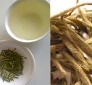 green and white tea